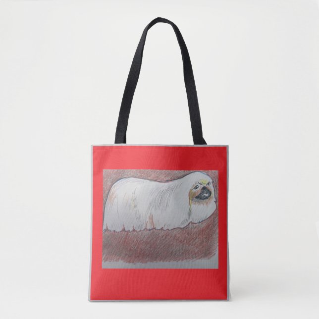 Pekingese Buchtasche (Vorderseite)