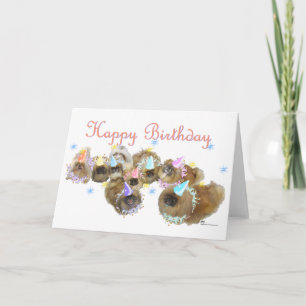 Pekingese Celebration Birthday Karte