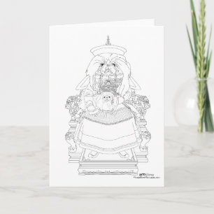 Pekingese Celestial mit Haustierausweis Karte