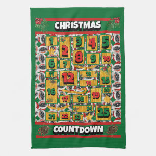 Pekingese Countdown Weihnachten Adventskalender Hu Geschirrtuch