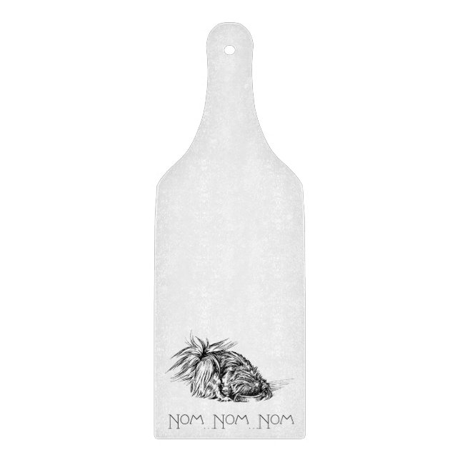 Pekingese Cutting Board Schneidebrett (Vorderseite)