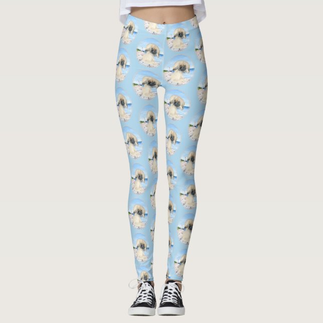 Pekingese Design Leggings (Vorderseite)