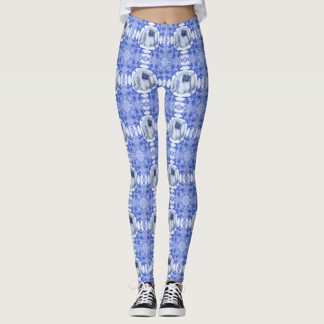 Pekingese Design Leggings (Vorderseite)