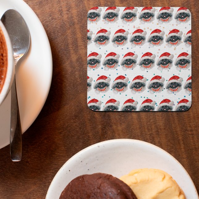 Pekingese Dog Breed Christmas Stars Rechteckiger Pappuntersetzer (Von Creator hochgeladen)