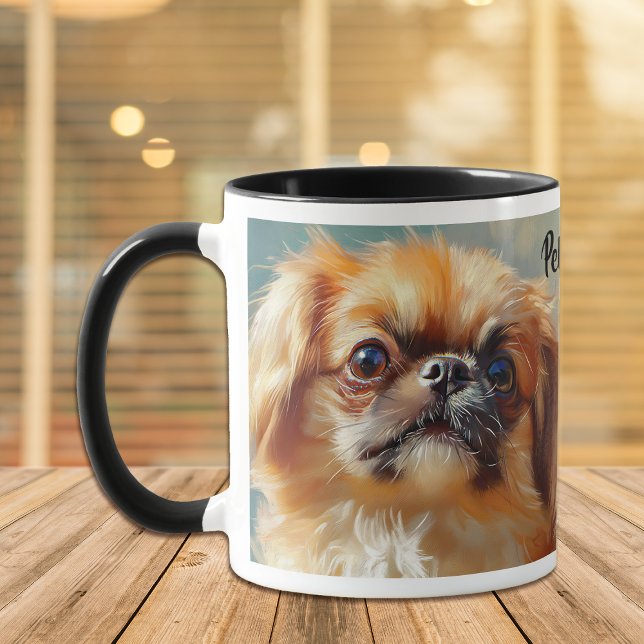 Pekingese Dog Impressionistisch Paint Tasse (Von Creator hochgeladen)