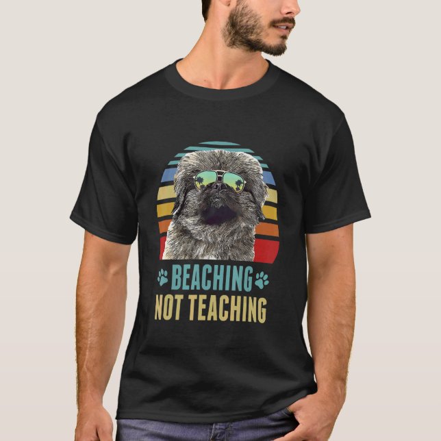 Pekingese Dog Teacher Summ nicht lehren T-Shirt (Vorderseite)