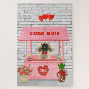 Pekingese Dog Valentine's Day Kissing Booth Puzzle