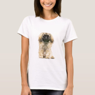 Pekingese Dog Watercolor Art Malerei T-Shirt