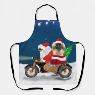 Pekingese Dog Weihnachtsmann Schürze
