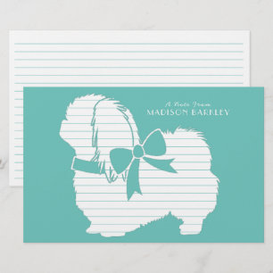 Pekingese Doppy Puppy Briefpapier