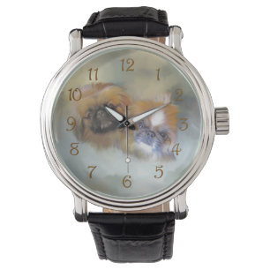 Pekingese Duo Armbanduhr