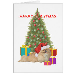 Pekingese Frohe Weihnachten