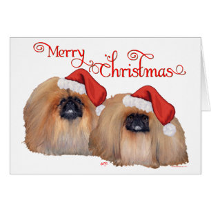 Pekingese Frohe Weihnachten