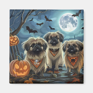 Pekingese Halloween Spooky Magnet