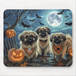 Pekingese Halloween Spooky Mousepad