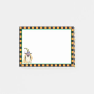 Pekingese Hexe Post-it Klebezettel