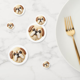 Pekingese Hund 3D Inspiriert Konfetti