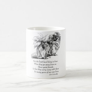 Pekingese-Hund Regenbogenbrücke Tasse