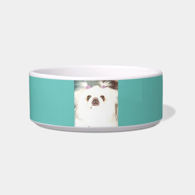 Pekingese HundeKeramikschüssel Napf (Vorderseite)
