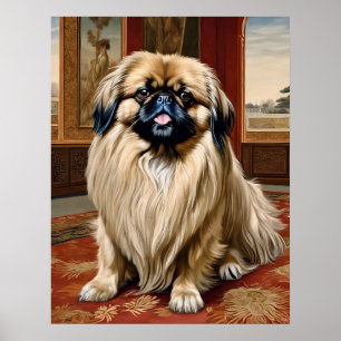 Pekingese - Hundekunst drucken Poster