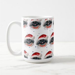 Pekingese-Hunderasse Weihnachtssterne Kaffeetasse