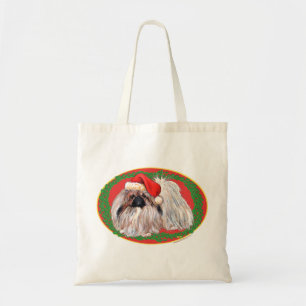 Pekingese im Winter Tragetasche