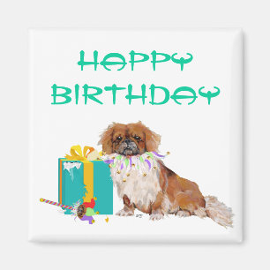 Pekingese in Partystimmung Magnet