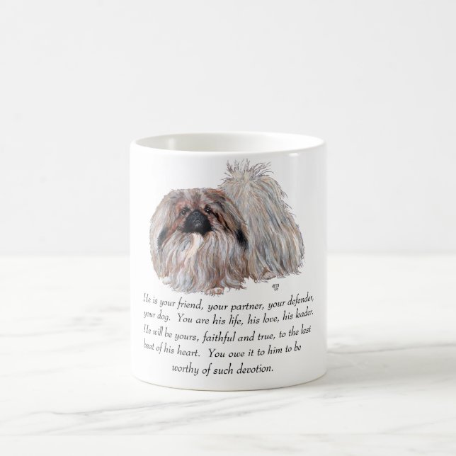 Pekingese Keepake — MALE Tasse (Mittel)