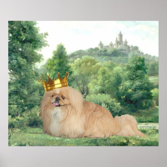 Pekingese King Poster (Vorne)