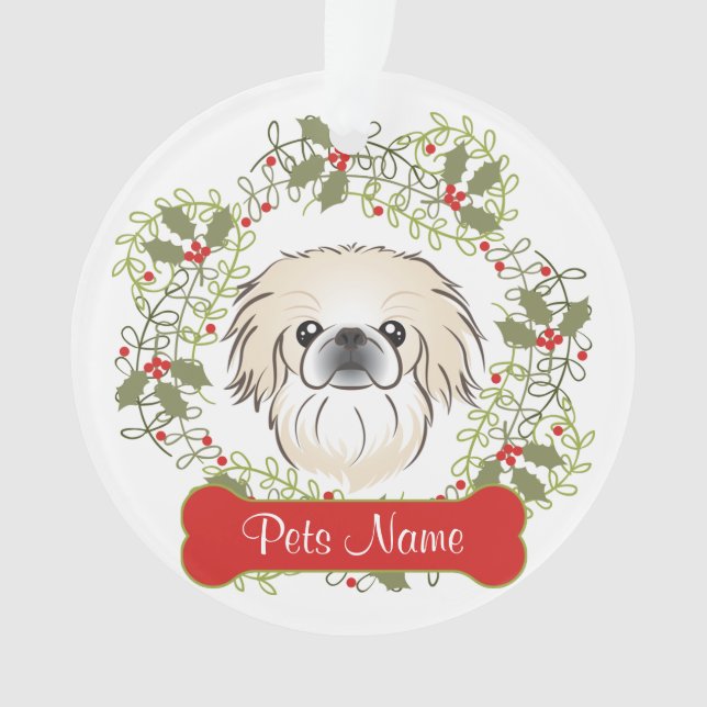 Pekingese kundengerechte Verzierung Ornament (Vorderseite)