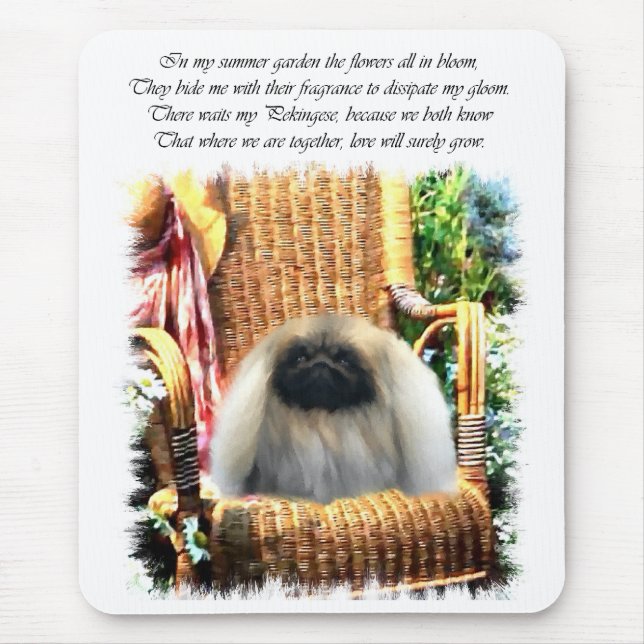 Pekingese Kunstgeschenke Mousepad (Vorne)