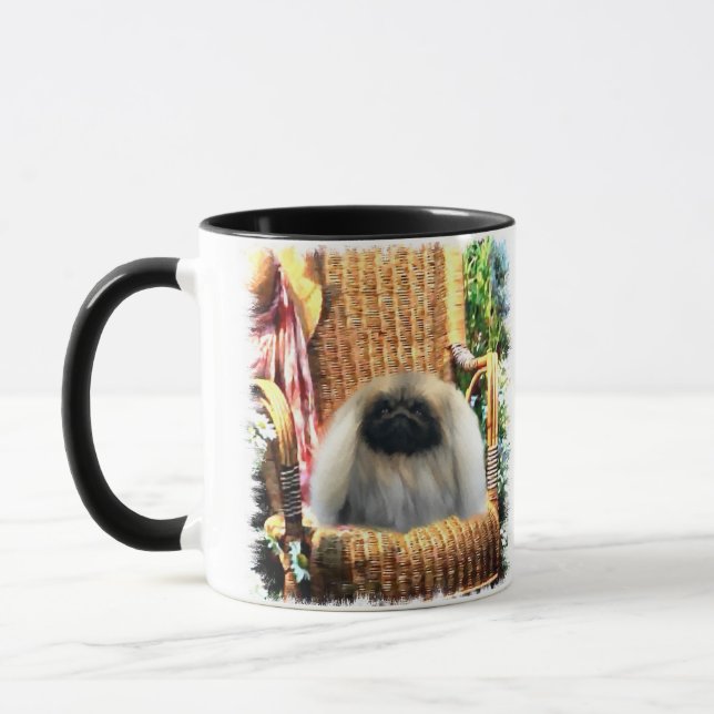 Pekingese Kunstgeschenke Tasse (Links)