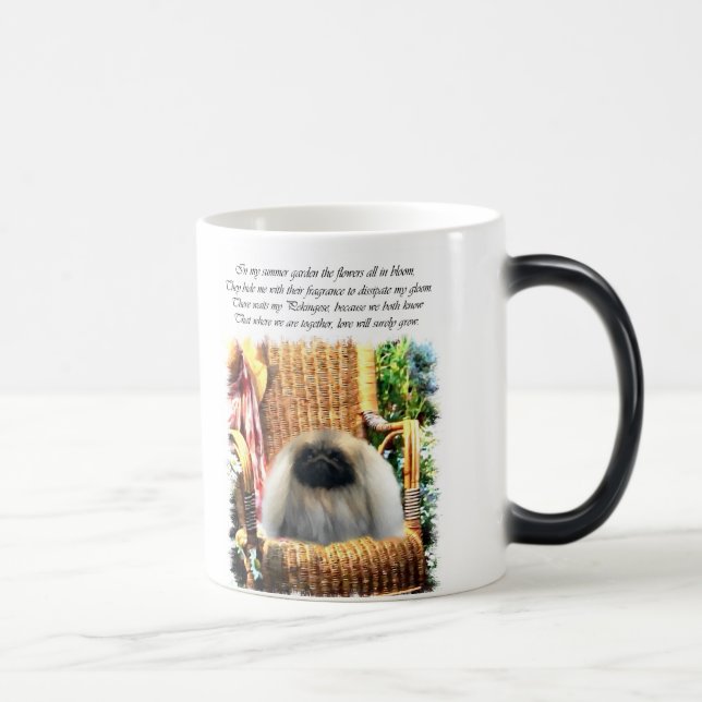 Pekingese Kunstgeschenke Verwandlungstasse (Rechts)