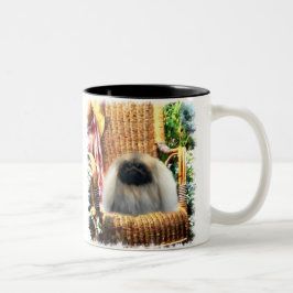Pekingese Kunstgeschenke Zweifarbige Tasse
