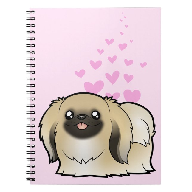 Pekingese Liebe (Show geschnitten) Notizblock (Vorderseite)