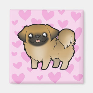 Pekingese Liebe (Welpe geschnitten) Magnet
