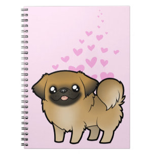 Pekingese Liebe (Welpe geschnitten) Notizblock