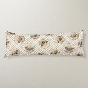 Pekingese Malerei Fawn Niedlich Original Haustier Seitenschläferkissen