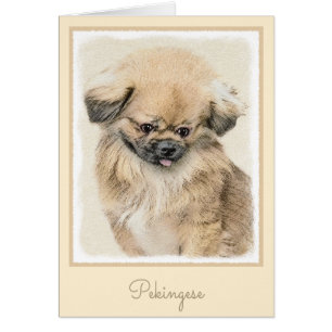 Pekingese Malerei - Niedliche Original Hunde Kunst