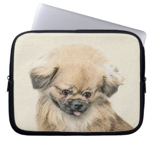 Pekingese Malerei - Niedliche Original Hunde Kunst Laptopschutzhülle