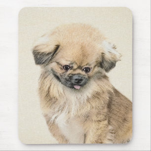 Pekingese Malerei - Niedliche Original Hunde Kunst Mousepad