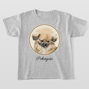 Pekingese Malerei - Niedliche Original Hunde Kunst T-Shirt