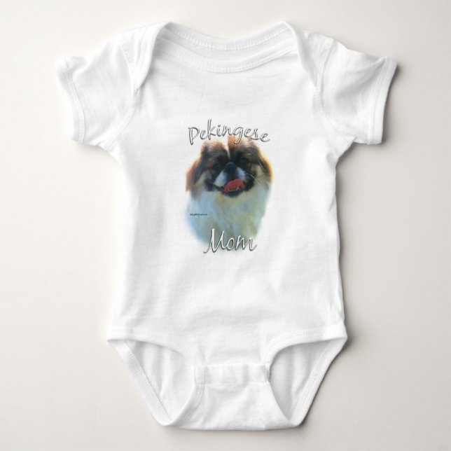 Pekingese Mama 2 Baby Strampler (Vorderseite)