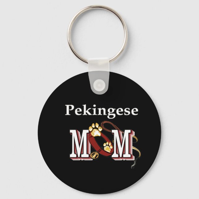 Pekingese MAMA Geschenke Schlüsselanhänger (Vorderseite)