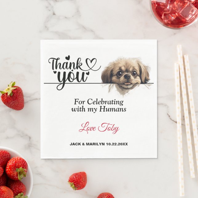 Pekingese Paper Napkin Serviette (Beispiel)