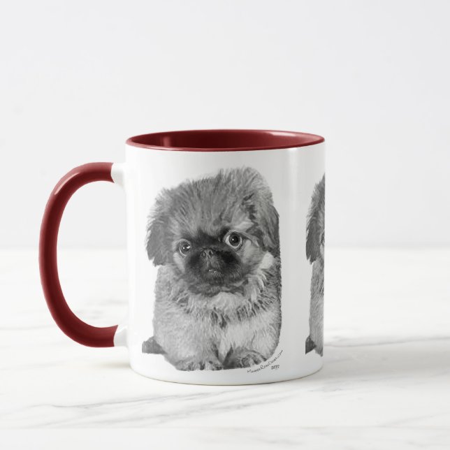 Pekingese Puppy Tasse (Links)