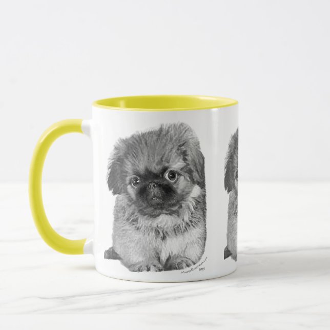 Pekingese Puppy Tasse (Links)