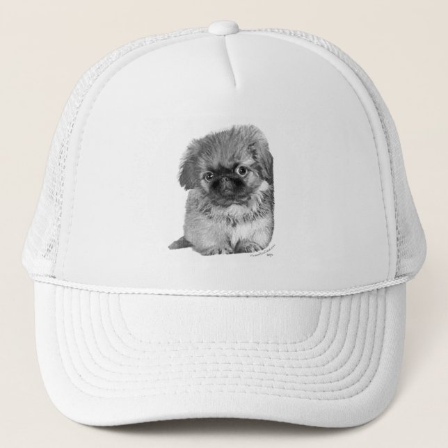 Pekingese Puppy Truckerkappe (Vorderseite)