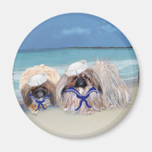 Pekingese Sailers Magnet