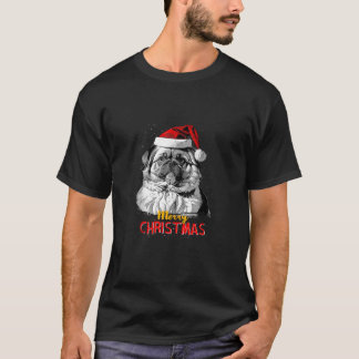 Pekingese Santa Claus Hat Frohe Weihnachts Dog X M T-Shirt